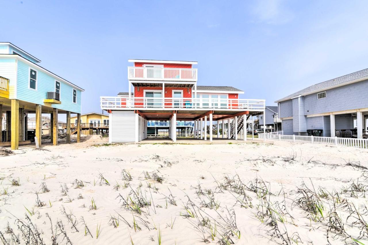 Beachfront Galveston Oasis Balconies, Ocean View! Екстериор снимка